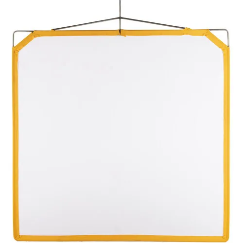 Matthews Solid Frame Scrim White Artificial Silk