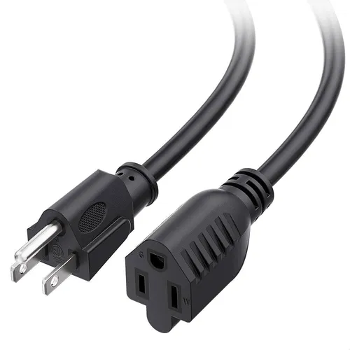 Extension Cord 25 FT - Indoor/Outdoor (Black)