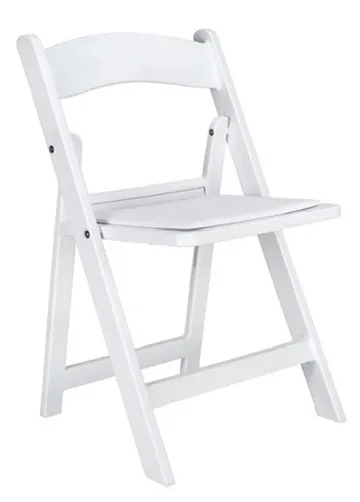 Kids' White Folding Chairs