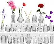 Glass Textured Bud Vase (assorted)