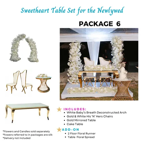 Sweetheart Table Set (PACKAGE 5)