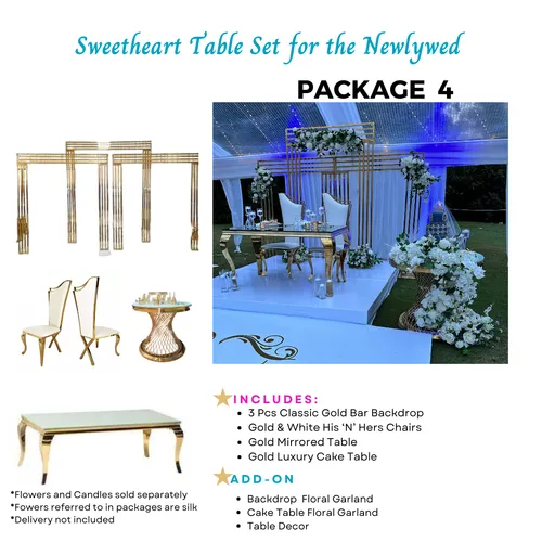 Sweetheart Table Set (PACKAGE 6)