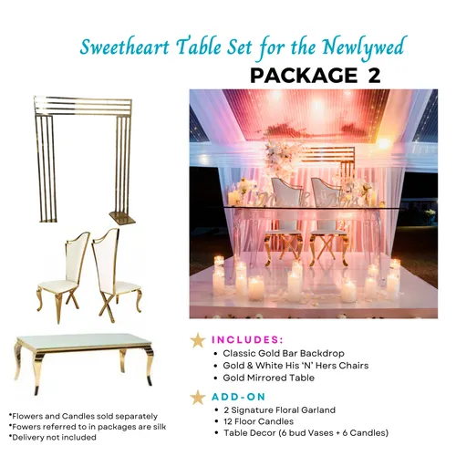 Sweetheart Table Set (PACKAGE 2)