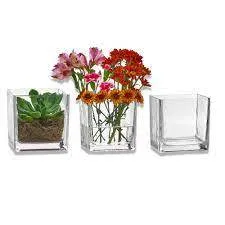 Square Glass Vase