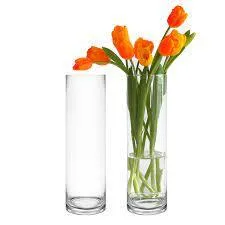 Glass Fluted Bud Vases