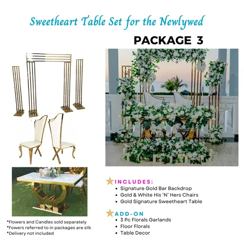 Sweetheart Table Set (PACKAGE 3)