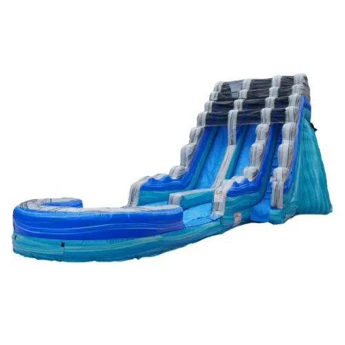 19ft Ocean Blue Dual Lane Water Slide (Pool)