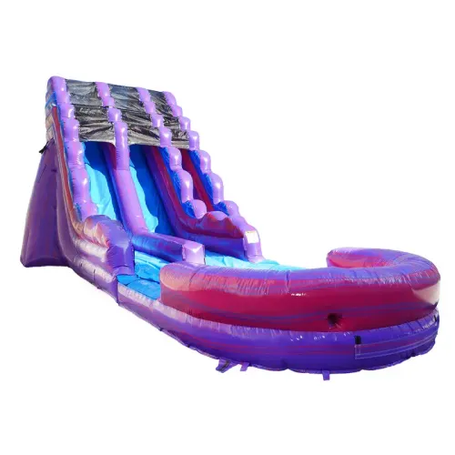 19ft Purplish Dual Lane Water Slide (Pool)