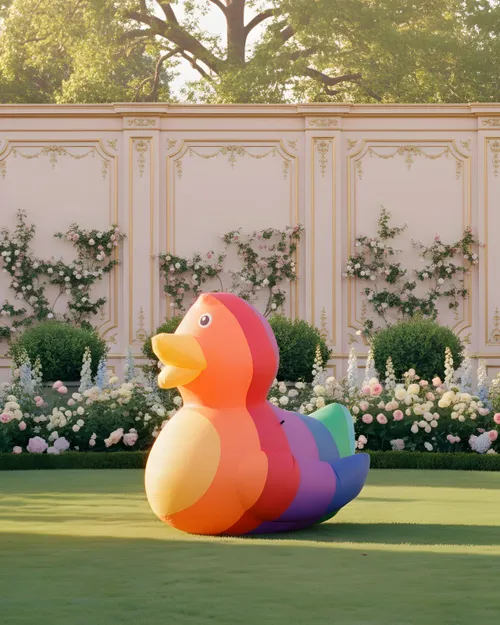 Baby Rainbow Rubber Duck