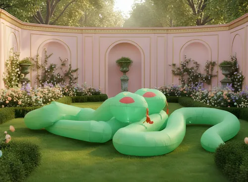 Emerald Double-Headed Python