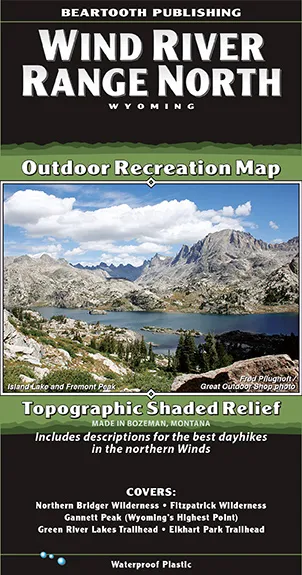 Wind River Range North Map (Beartooth Publishing)