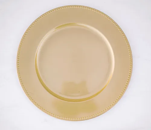 golden charger plate