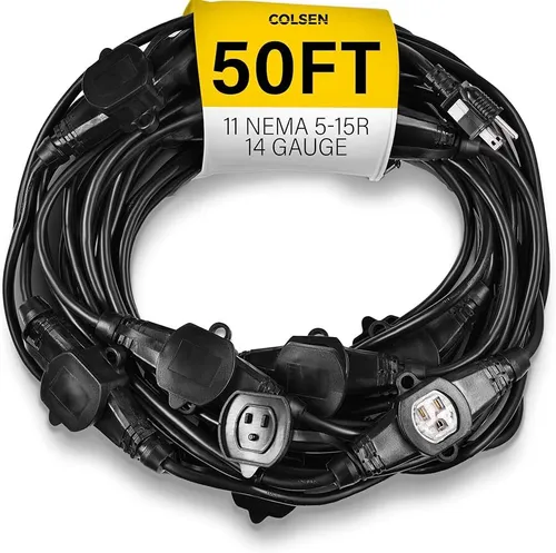  COLSEN Extension Cord with Multiple Outlets 