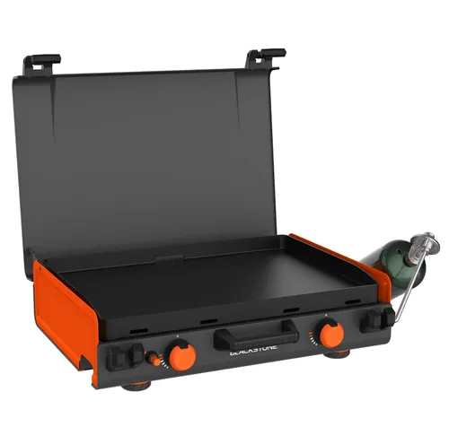 Blackstone Adventure Ready 20”x14” 2-Burner Propane Griddle with Latching Hood and Handle
