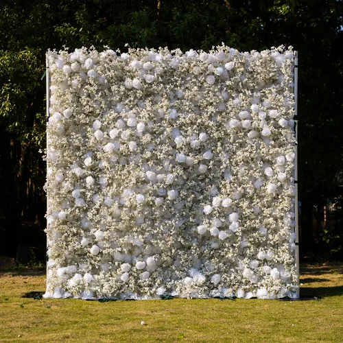Rose & Baby's Breath Floral Backdrop