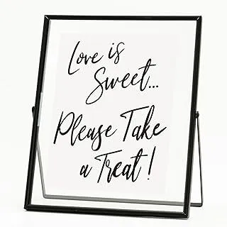 Love is Sweet Take A Treat Glass Signage 