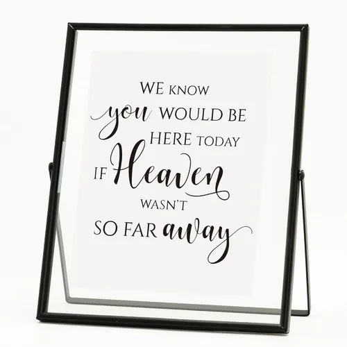 Who You'd Be Today Glass Sign