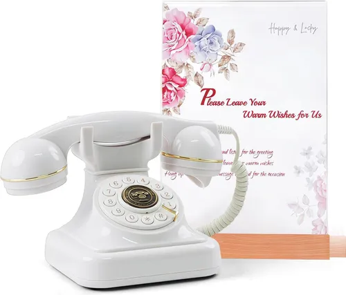 Audio Guest Book White Phone