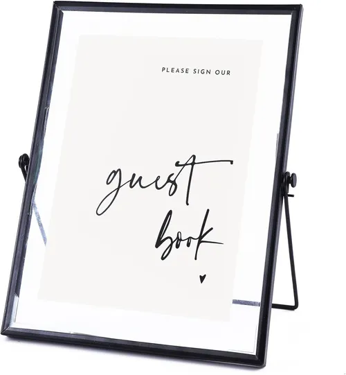 Guest Book Glass Sign