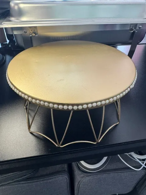 Gold Metal Cake Stand