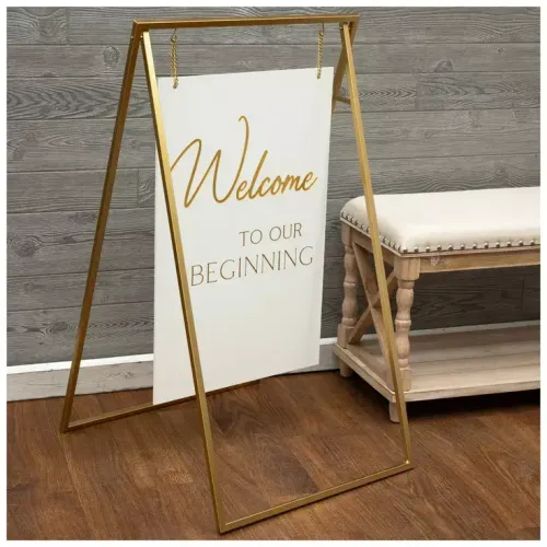 Welcome To Our Beginning Sign