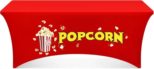 Popcorn 6' Spandex Table Cloth