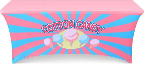 Cotton Candy 6' Spandex Table Cloth