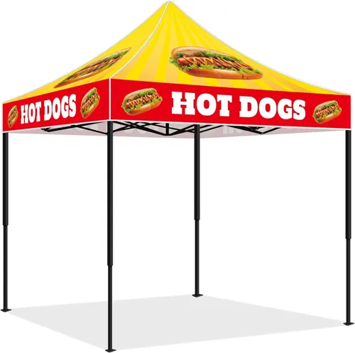 10x10 Hot Dog Pop Up Tent