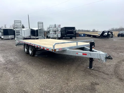 8.5'x18' flatdeck (deck-over) trailer