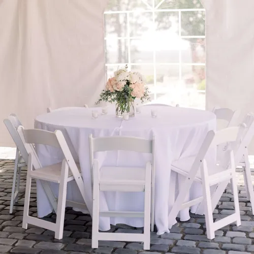 White Resin Wedding Chair