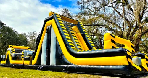 70Ft obstacle course with 19ft double lane slides