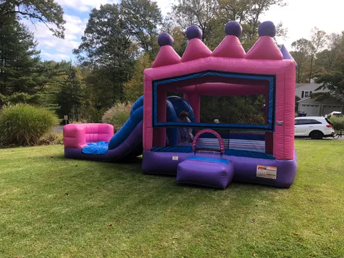 Princess castle bounce house combo