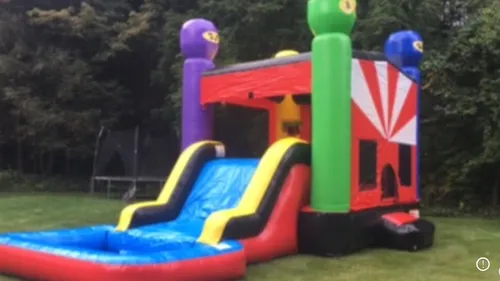 Ninja bounce house combo 