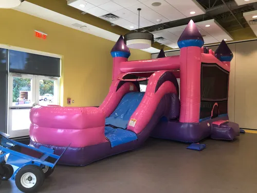  Pricess castle Bricks bounce house combo
