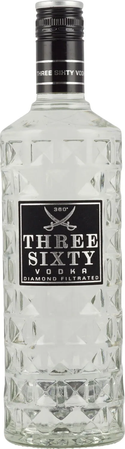 Three Sixty Vodka Diamond Filtration – 0,7 L – 37,5% Vol.