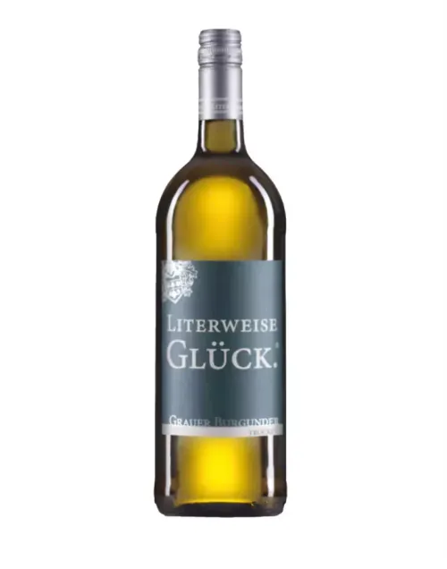 Literweise Glück Grauer Burgunder Trocken – 1,0 L – 12,5% Vol.