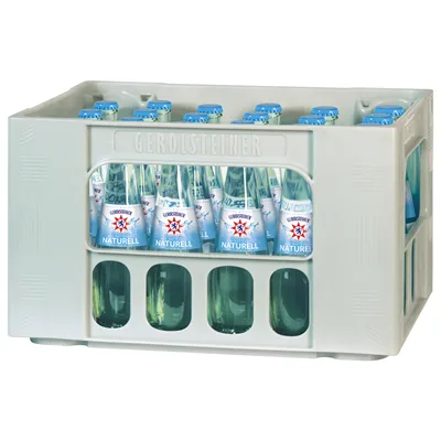 Kiste Gerolsteiner Natürliches Gourmet Mineralwasser Naturell 24 x0,25l Flaschen