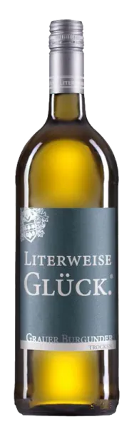 Literweise Glück Grauer Burgunder trocken 12,5% Vol 1,0l
