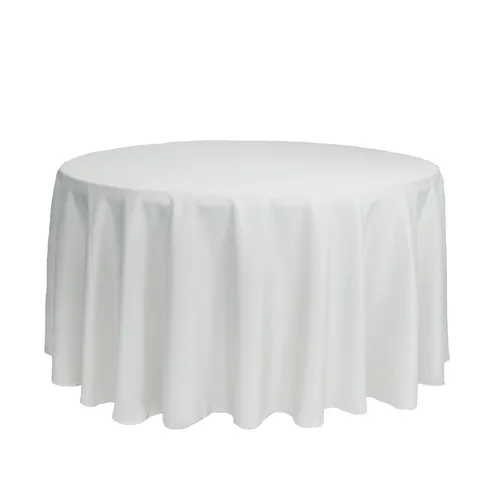 White Round Table Cloth