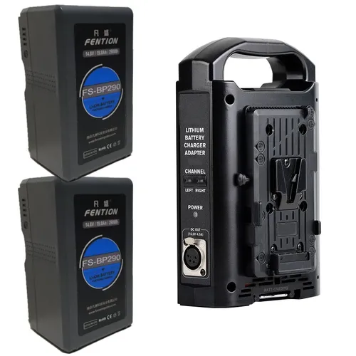 2x Batteries V-Mount 290Wh + Chargeur