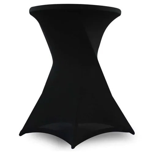Mobilier guéridon pliant noir 110x80 cm	 