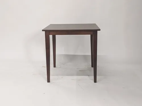 Chocolate Brown Wood Square End Table