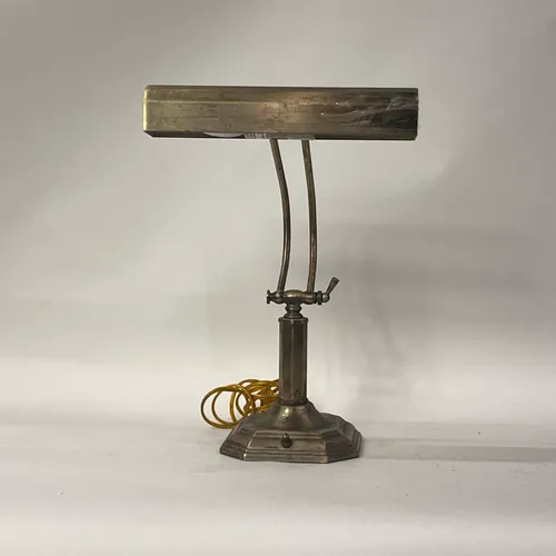 Aged Steel Desk Lamp - LI175