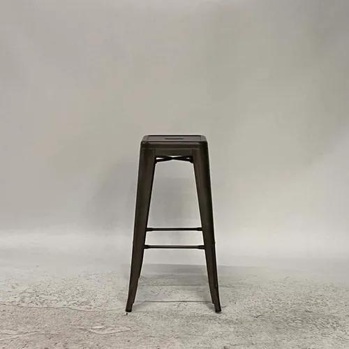 Gunmetal Gray Square Bar Stool - SE3017
