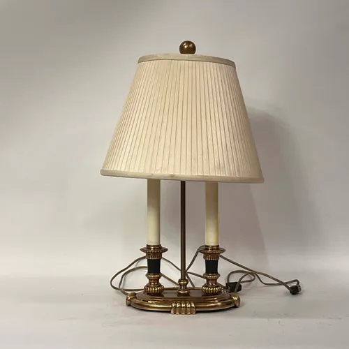 Antique Brass 2-Light Candlestick Table Lamp - LI207