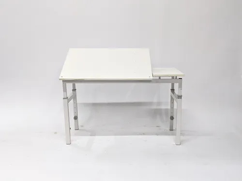 White Laminate Adjustable Drafting Table