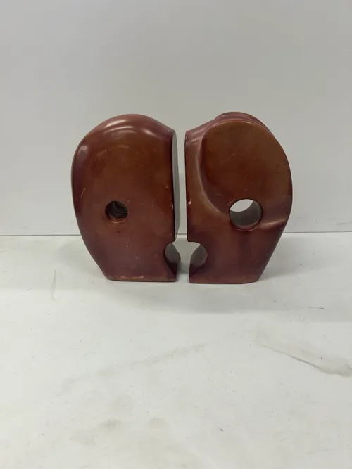 Abstract Modern Neutral Bookends 