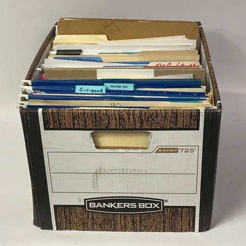 Box of Financial Paperwork - OFA707