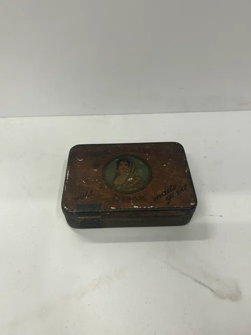 Small Tin Antique Cigar Box