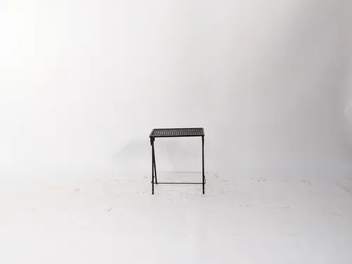 Black Iron Garden Side Table